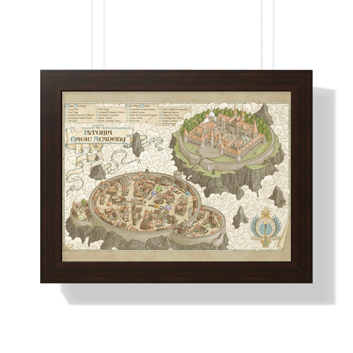 The Istoria Magic Academy (Framed)