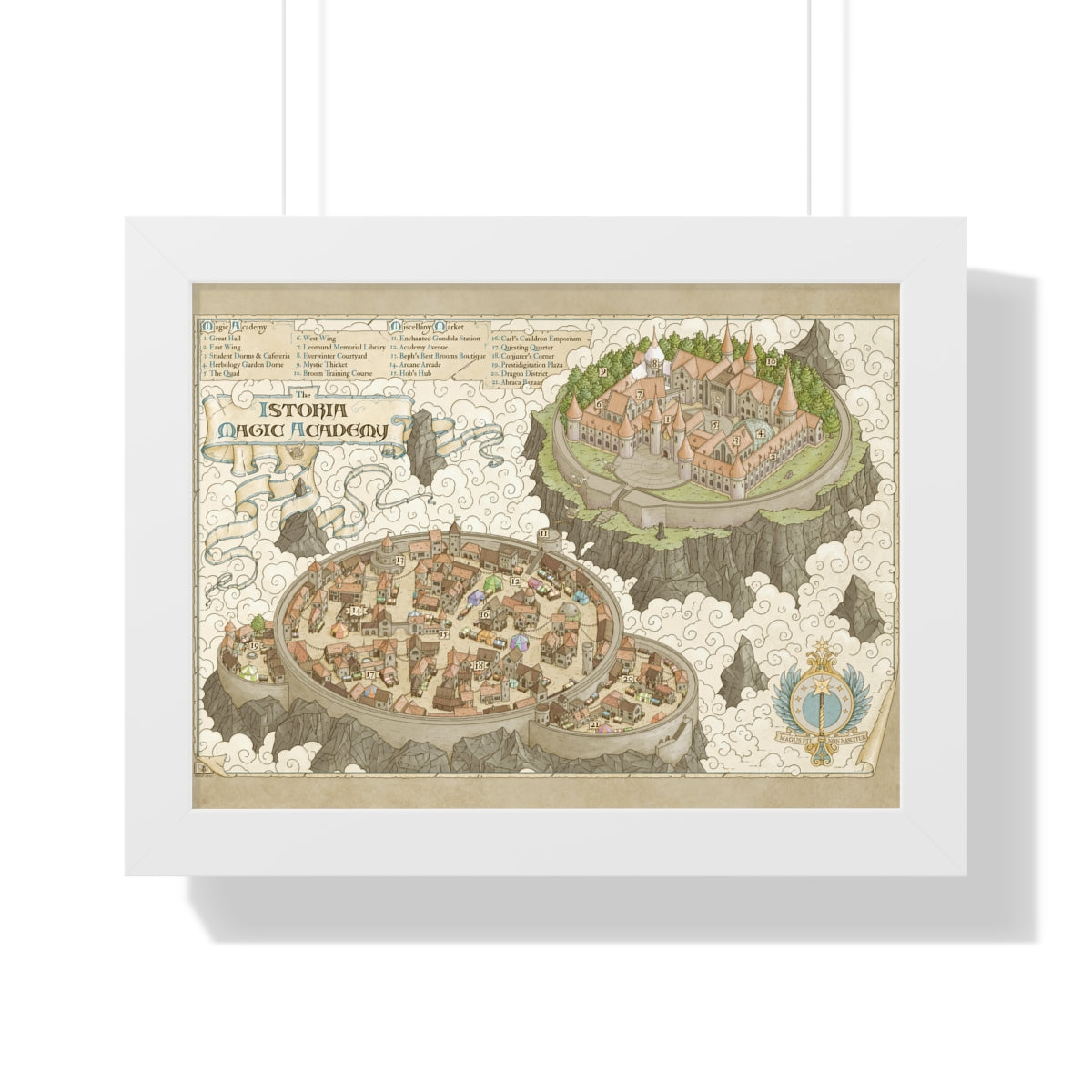 The Istoria Magic Academy (Framed)